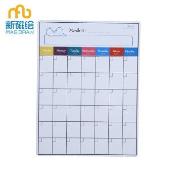 Custom Dry Erase Writable Calendar White Board Magnets