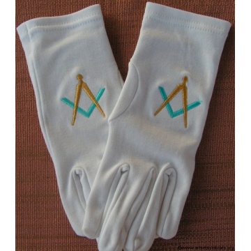 White Nylon Parade Gloves Church Gloves