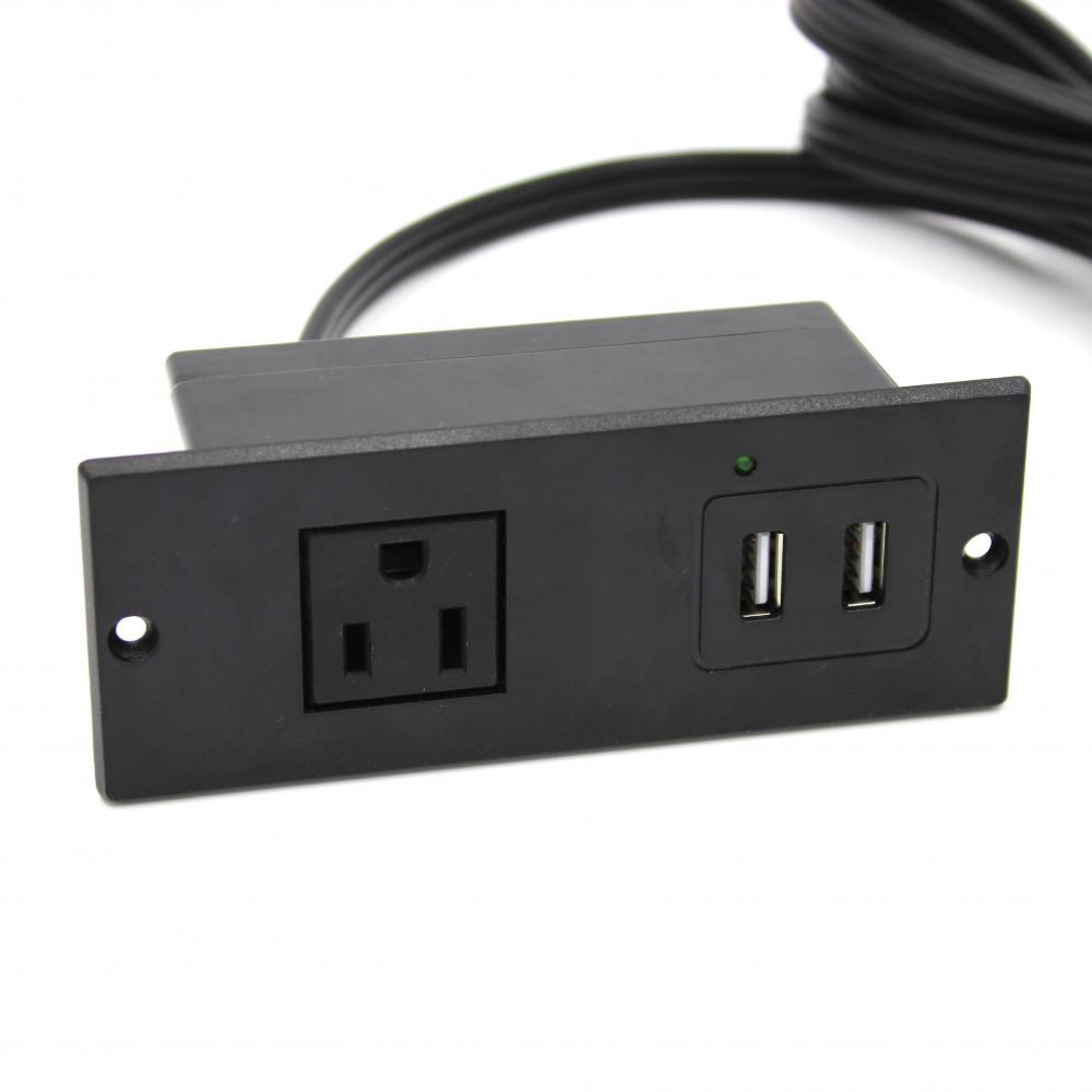 Small Recessed Power Outlet with 1 Socket
