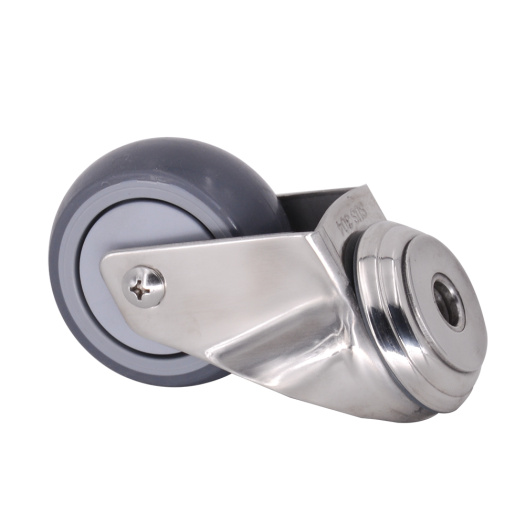 Bolt Hole 3 Inch Swivel TPR Caster