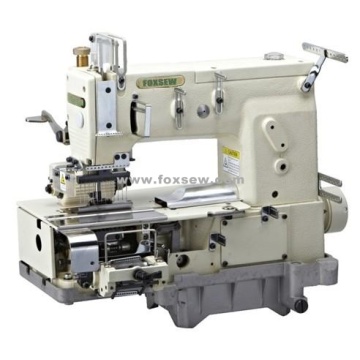 12-needle Flat-bed Double Chain Stitch Sewing Machine for simultaneous shirring