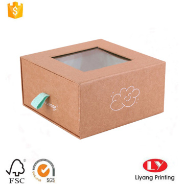 Luxury drawer gift packing box with window