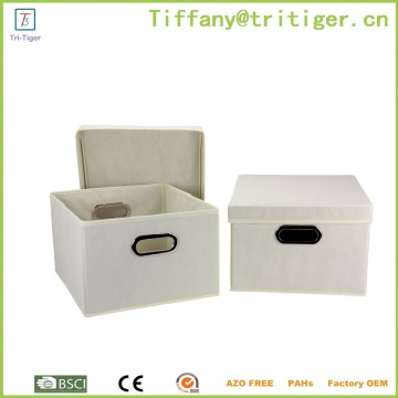 Fabric storage organizer box home non woven storage organizer