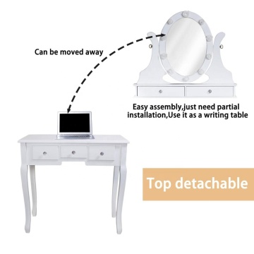 Hair salon modern dressing table with mirrors