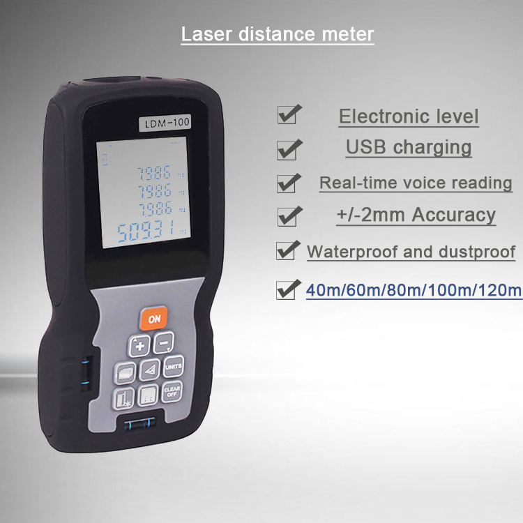 How to measure the 196ft Handheld Laser Distance Meter