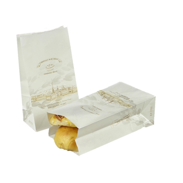 Oil-proof waterproof  Bread paper bag for bakery