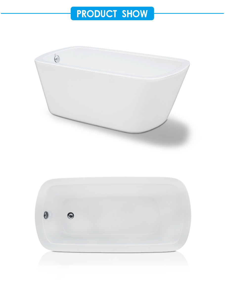 Pure Scape Acrylic Single Ended Free Standing Bathtub