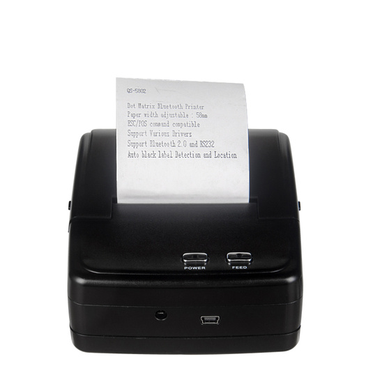 Small mobile bluetooth shop bill printer