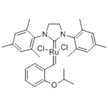 (1,3-BIS-(2,4,6-TRIMETHYLPHENYL)-2-IMIDAZOLIDINYLIDENE)DICHLORO(O-ISOPROPOXYPHENYLMETHYLENE)RUTHENIUM CAS 301224-40-8