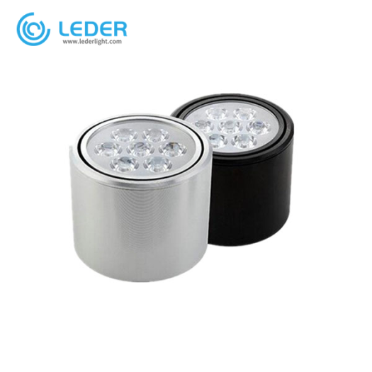LEDER Round Shape Black 5W LED Downlight