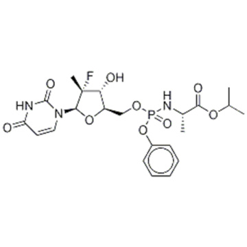 L-Alanine, N-[[P(S),2'R]-2'-deoxy-2'-fluoro-2'-methyl-P-phenyl-5'-uridylyl]-, 1-methylethyl ester CAS 1190307-88-0