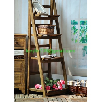 3 Shelf Bookcase, Multifunctional Ladder-Shaped Plant Flower Stand Rack Bookrack Storage Shelves