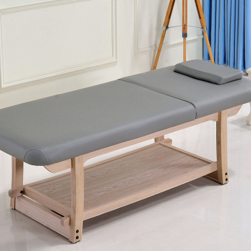 Salon Furniture Wooden Massage Table Adjustable Facial Bed