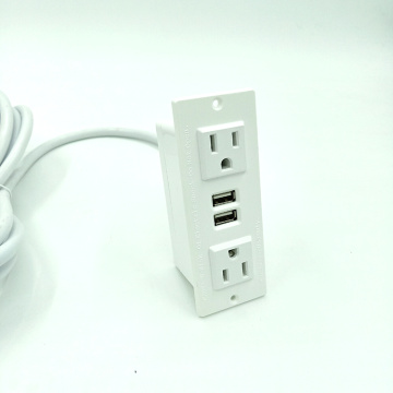 Recessed Power Outlet with 2 Sockets