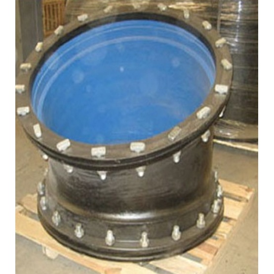 Ductile iron double flange bend