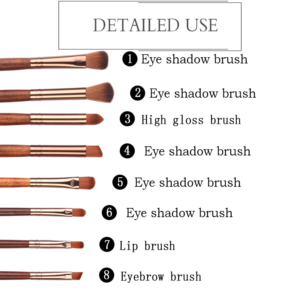 8 Pcs Eye Makeup Brushes Set 5