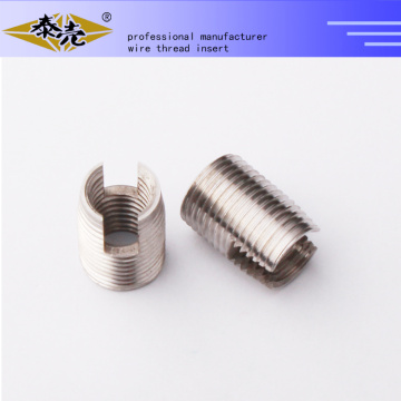 302 self tapping threaded inserts with cutting bores