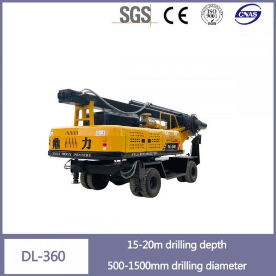 Factory direct wheeled square pole pile machine