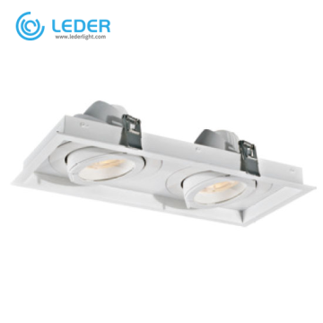 LEDER White Rectangular 30W*2 LED Downlight