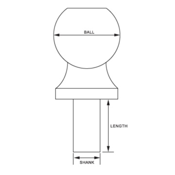 Trailer Hitch Ball trailer parts  Dia 1-7/8