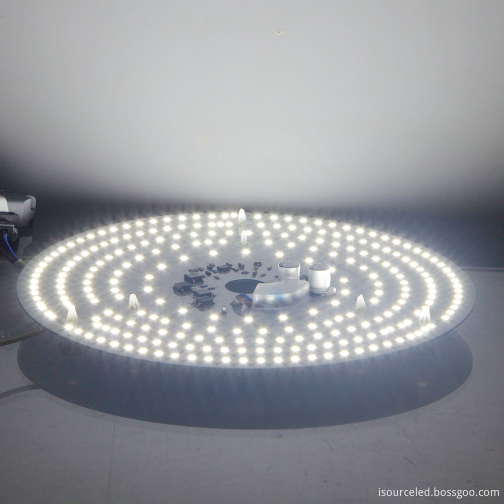 Power-on light-emitting diagram of Dimming smd 2835 Round 24W AC COB Module