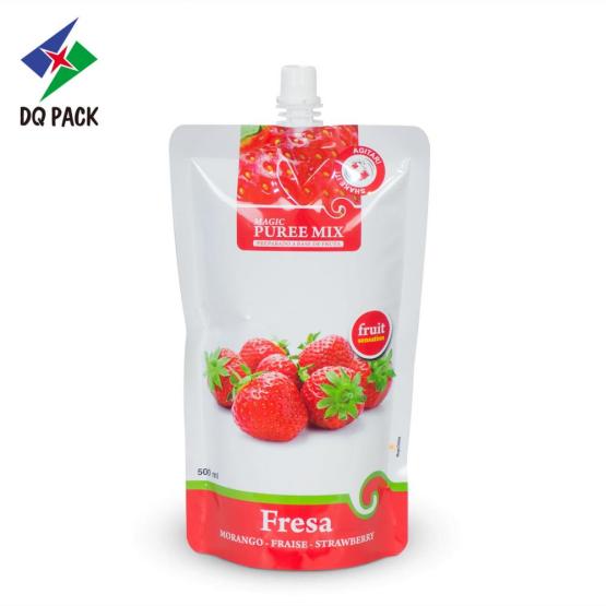 Juice sachet liquid packaging spout pouch