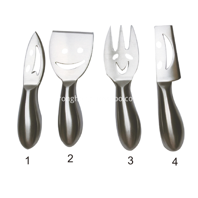 Stainless Steel Smiling Faces Cheese Knife Set