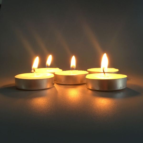 Bulk Round Shaped Unscented Tealight Candle