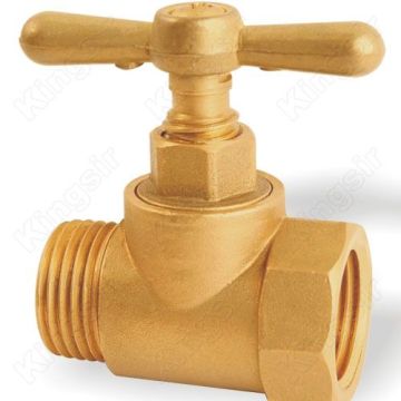 Brass Stop Valve with Threaded Connection
