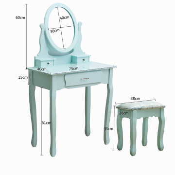 New design Portable Vanity White Wholesale Wooden Dressing Makeup Table