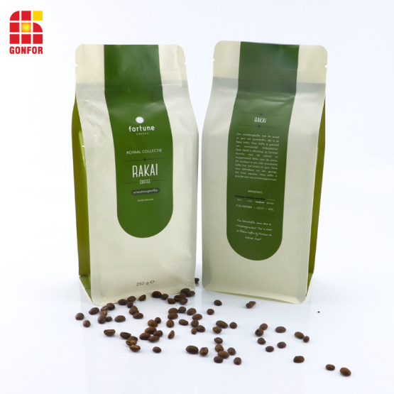 250g coffee bag box bottom pouch