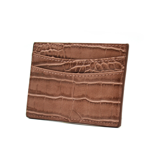 Real Crocodile Leather Business Credit Card Holder