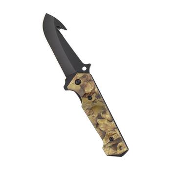 Camo coated outdoor survival tools folding knife