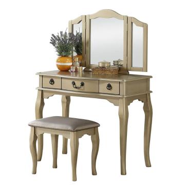 Tri Folding Mirror Wood Bathroom Vanity hotel wooden dresser