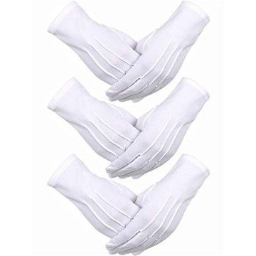White Cotton Electrical Hand Gloves
