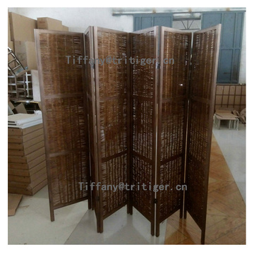 New wooden room divider folding screen for sale