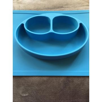Baby proof silicone table mat bowls
