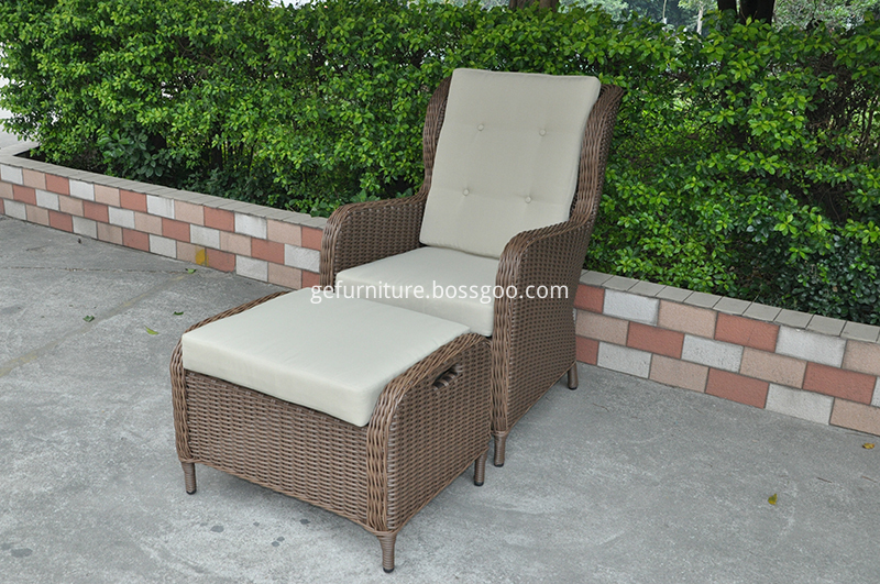 Rattan Chaise Lounger