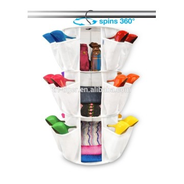 3 shelves 360 spinning smart carousel organizer