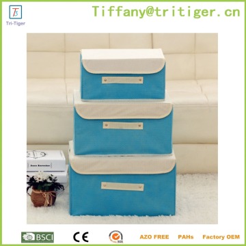 China Storage organizer fabric storage box 3 pieces suit organizer box