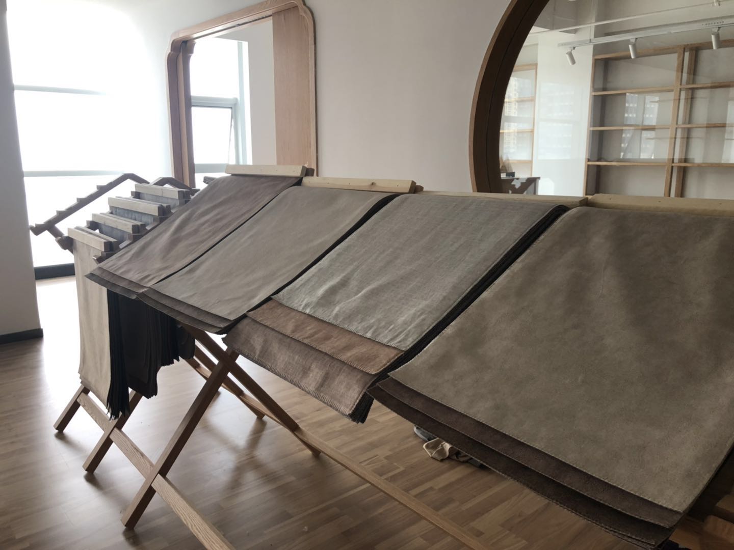 2019 100% Polyester Linen Sofa Fabric