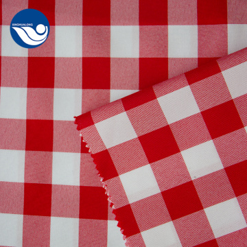 Red Lattices 100% Polyester Stretch Jacquard Curtain Fabric