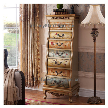 bedroom furniture Vintage Classical Antique America Style cabinet solid