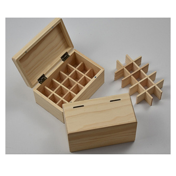 Pine Wood Unfinished Box for Essential Oil