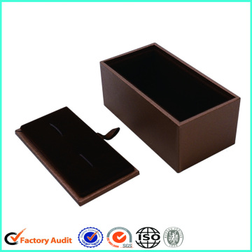 Lid and Bottom Texture Paper Cufflink Box