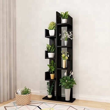 Wooden flower stand rack shelf holder