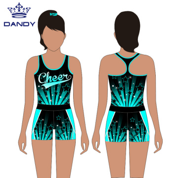 Cheap Sublimated Kids Cheerleading Practice Wear