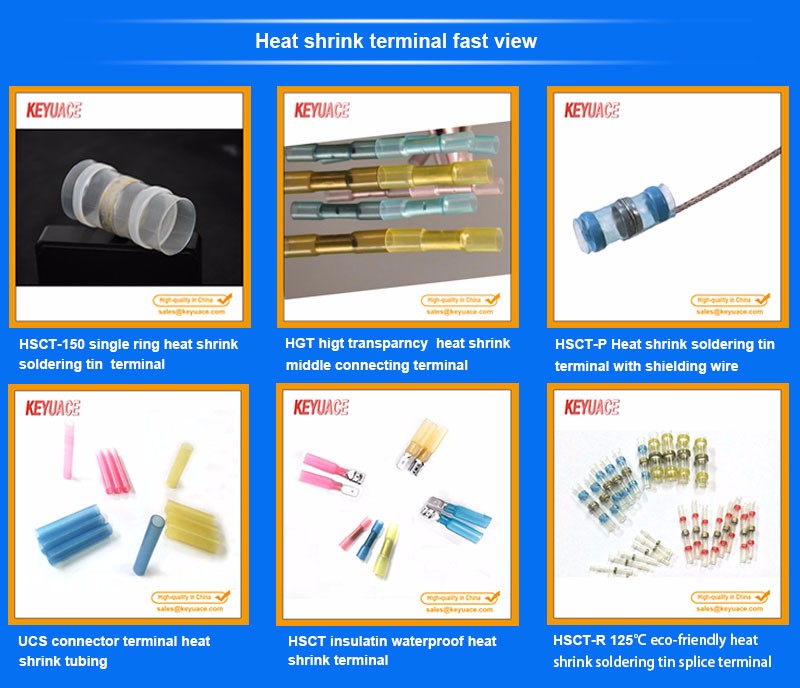 Electrical Terminals Waterproof Seal Assorted Wire Crimp Heat Shrink Butt Connectors Kit