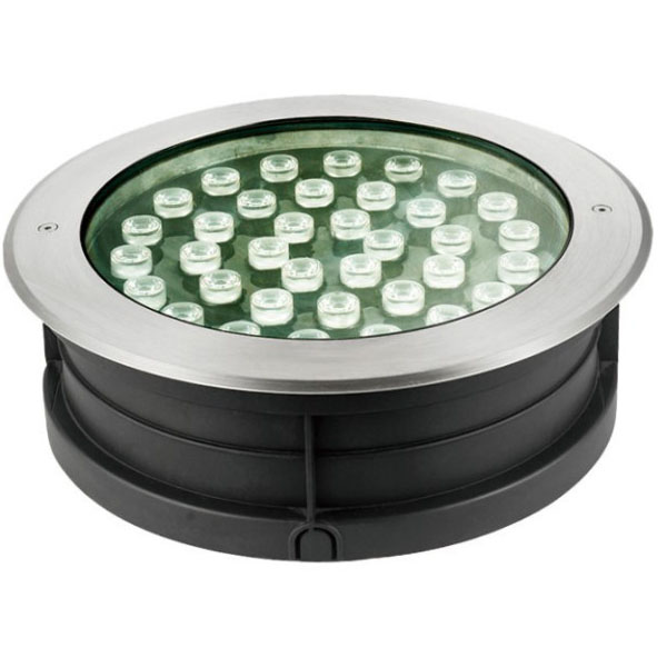 Black Round Shape 36W LED Inground Light