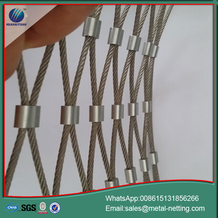 galvanized rope mesh protection rope netting